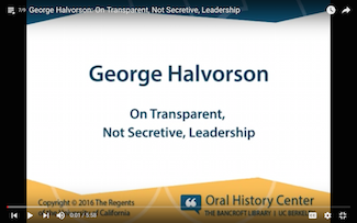 Image for George Halvorson on Transparent, Non-secretive Leadership 