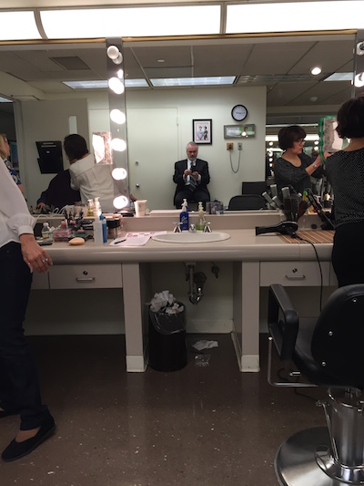 George Halvorsan backstage at the Dr. Oz Show